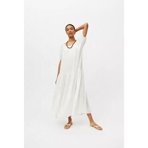 Lisa Says Gah White Midi Dress